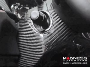 Alfa Romeo 4C Steering Wheel Trim - Carbon Fiber - Shroud Trim Set 